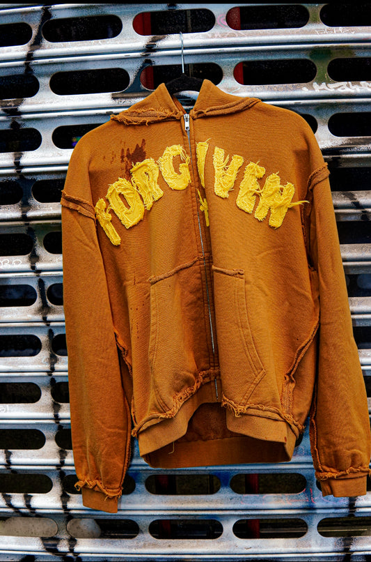 BROWN FORGIVEN HOODIE PT2