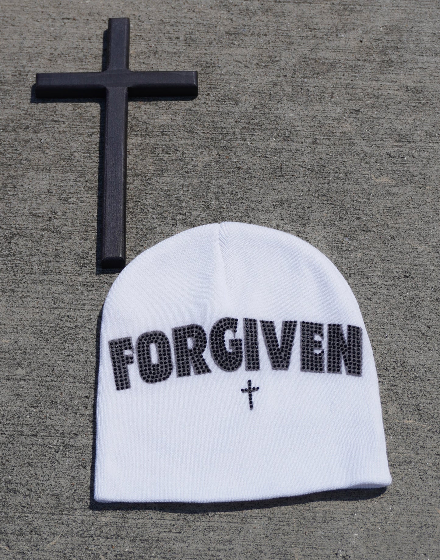 White Forgiven Beanie