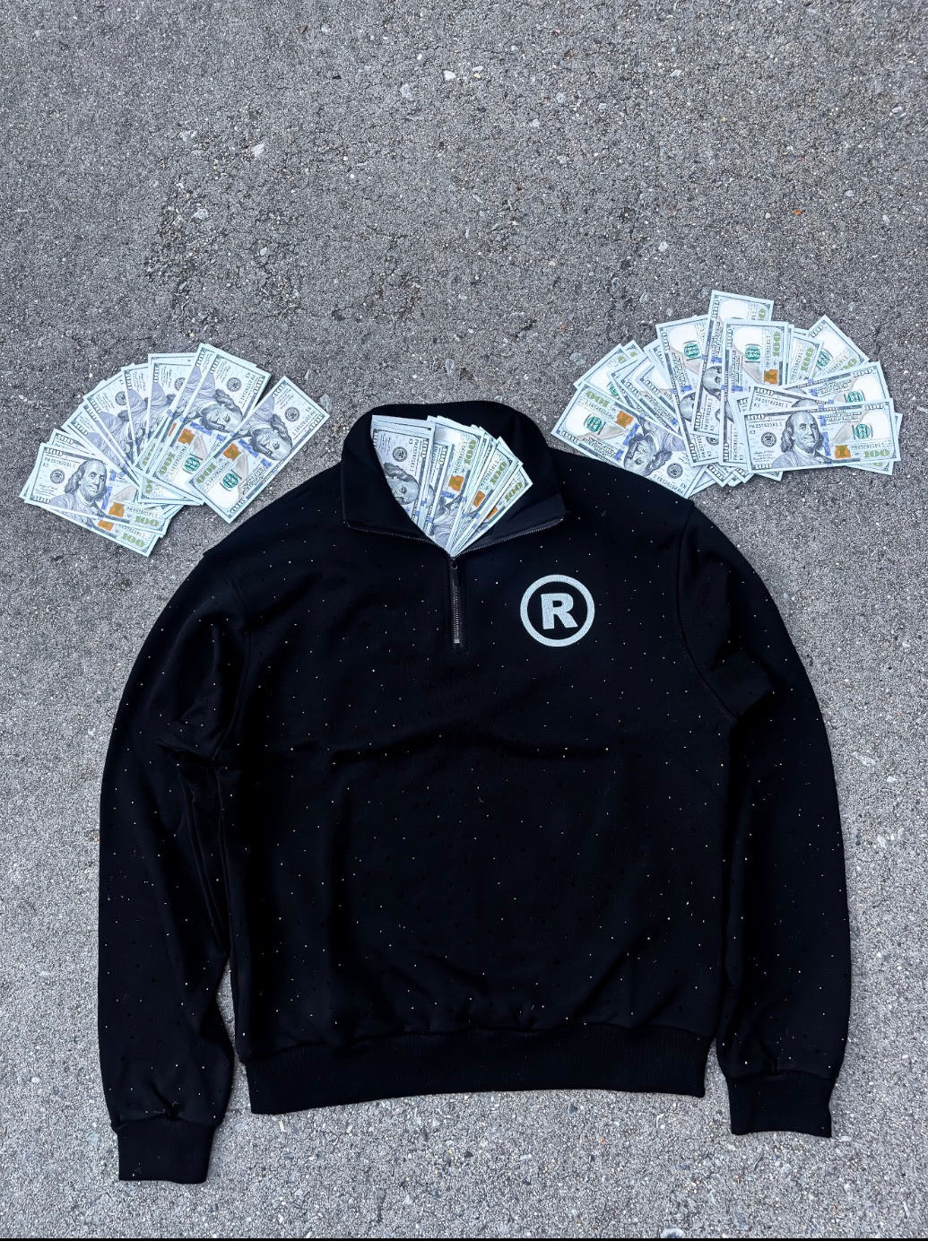 “Black Resilient  Quarter  Zip