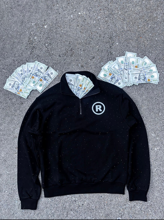 “Black Resilient  Quarter  Zip